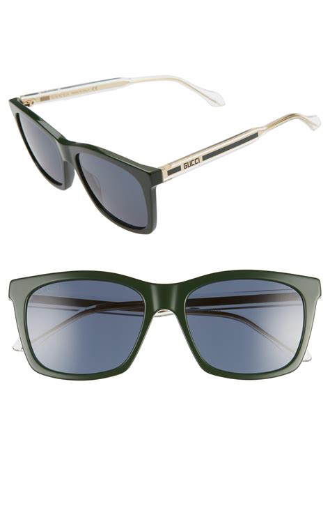 green and.res.gucci glasses|Gucci 56mm square sunglasses.